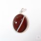 Preview: Silberanhänger Achat rotbraun