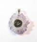Preview: Amethyst-Stalaktit-Anhänger, Silberöse