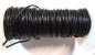 Preview: Rindslederband schwarz glänzend, ca. 2 mm