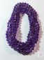 Preview: Edelsteinkette mit Amethystkugeln, geknotet