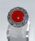 Preview: Silberring mit Cabochon aus rotem Achat