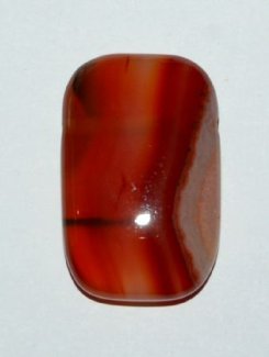 Edelstein Anhänger Karneol rechteckig