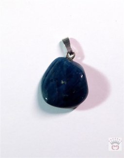 Apatit-Anhänger, Freiform, Silberöse