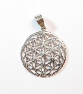 Silberanhänger Blume des Lebens