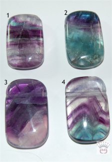 Edelstein Anhänger Fluoritrechteckig