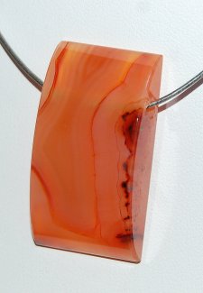 Edelsteinanhänger Karneol, Rechteck