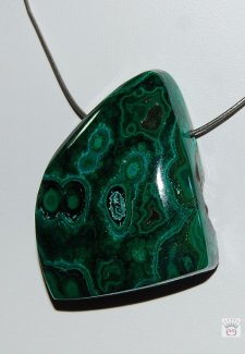 Edelsteinanhänger Malachit, Freiform