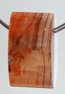 Edelsteinanhänger Karneol, Rechteck