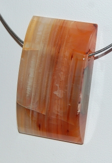 Edelsteinanhänger Karneol, Rechteck