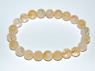Armschmuck Kugelarmband Citrin, ca. 8 mm
