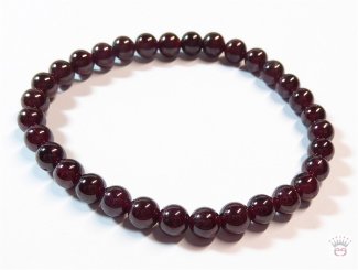 Armschmuck Kugelarmband Granat, ca. 6 mm