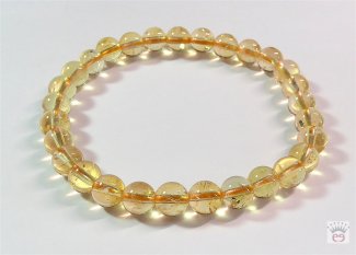 Armschmuck Kugelarmband Citrin, ca. 6 mm