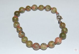 Geknotetes Kugelarmband Unakit