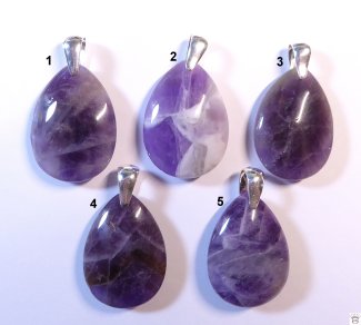 Amethystanhänger Tropfenform