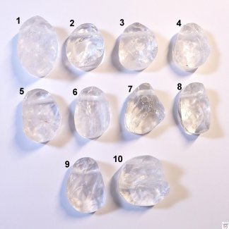 Edelsteinanhänger Bergkristall, roh und angetrommelt