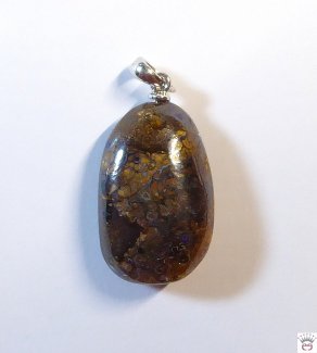 Boulderopal-Anhänger, Silberöse