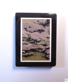 Rhodonit mit Achat-Anhänger Rechteck