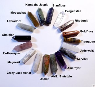 Edelsteinanhänger Spitze - diverse Steinsorten