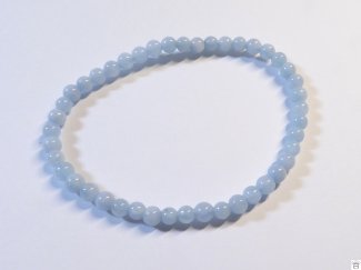 Armschmuck Kugelarmband Aquamarin, ca. 4 mm