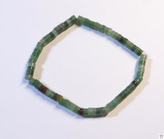 Armschmuck Heishi-Rondelle-Armband Aventurin, ca. 4x2,5 mm,