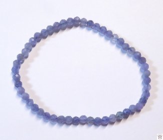 Armband Tansanit, facettiert, 4mm
