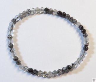 Armschmuck Kugelarmband Turmalinquarz, ca. 4 mm
