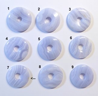 Chalcedon Donut, 28-30 mm