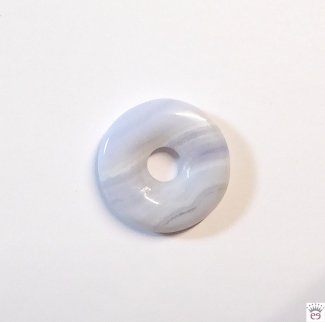 Anhänger Chalcedon Donut, 20 mm
