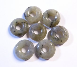 Edelsteindonut Labradorit, ca. 18 mm