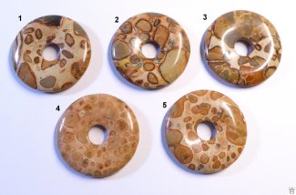 Donut rund, Leopardit (Onkolith), ca.40 mm