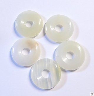 Anhänger Donut, Onyx-Marmor, ca. 20 mm
