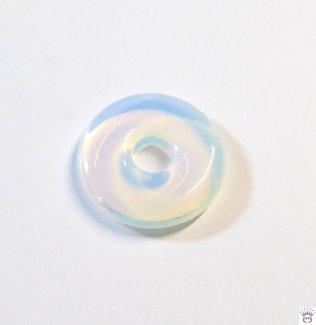 Anhänger Opalglas Donut, 20 mm