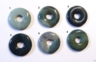 Anhänger Donut, Ozelot-Jaspis, ca. 30 mm