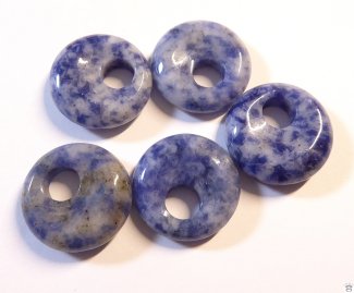 Edelsteindonut Sodalith, ca. 18 mm