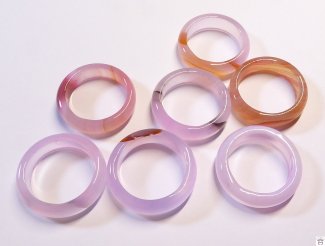 Achat rosa-flieder-Ring