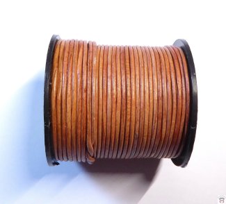 Rindslederband altrosa, ca. 1 mm
