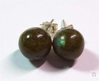 Silberohrstecker Labradorit