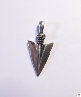 Silberanhänger Pfeilspitze