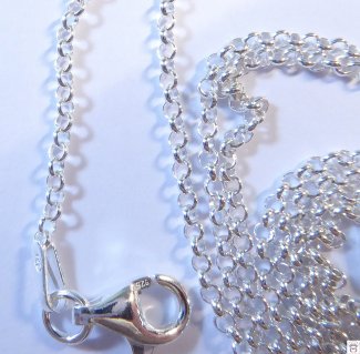 Silberkette Erbskette ca. 1,8 mm, Detail