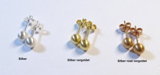 Silberohrstecker Kugel 5mm
