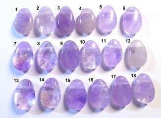 Edelsteinanhänger Amethyst hell, Trommelstein