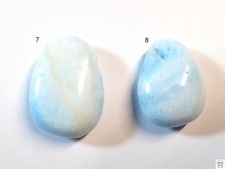 Aragonit blau Trommelstein