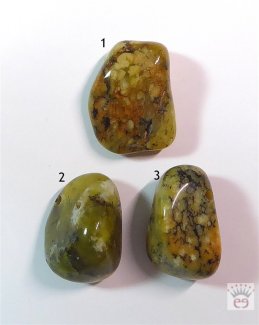 Dendriten-Moosopal Trommelstein