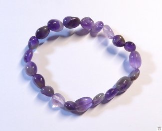 Edelsteinarmband Amethyst, Nuggets klein