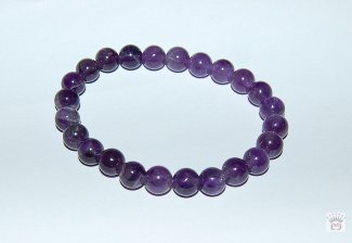 Armschmuck Kugelarmband Amethyst, ca. 8 mm