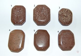 Achteckiger Flatstone aus Kalkoolit/Margaritastein