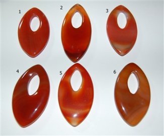 Anhänger Karneol, Navette-Form