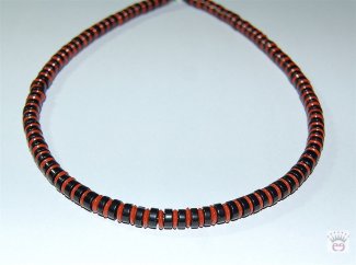 Edelsteinkette Onyx, Jaspis rot