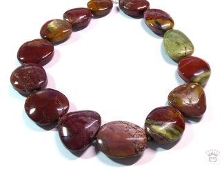 Edelsteinkette Jelly Bean Jaspis