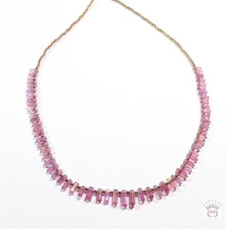 Edelsteinkette Turmalin pink